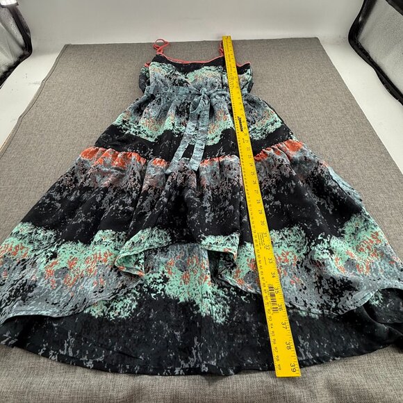 Band of Gypsies High & low‎ Dress Abstract Print Sleeveless Boho-Chic Medium Tie - Picture 6 of 10